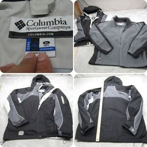 Columbia Jacket Mens XL Black Interchange Vertex Removable Liner Waterproof 3in1